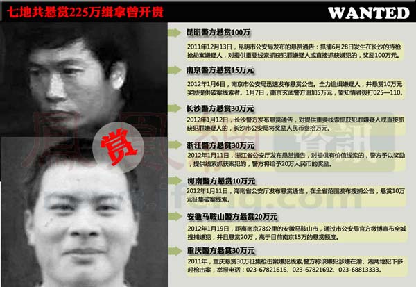 公安部确认:南京长沙重庆系列枪案疑犯并非曾开贵