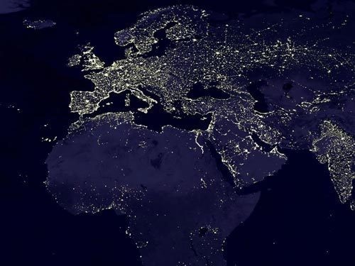 Google地球夜景图片